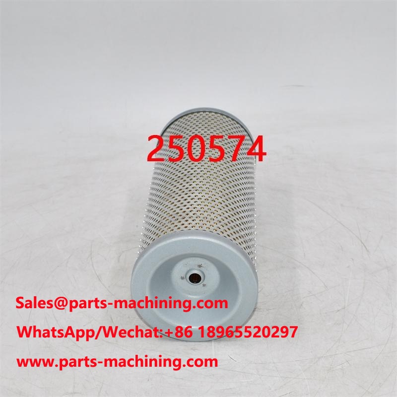 Filtre hydraulique 250574 E6050031, pièces d'excavatrice