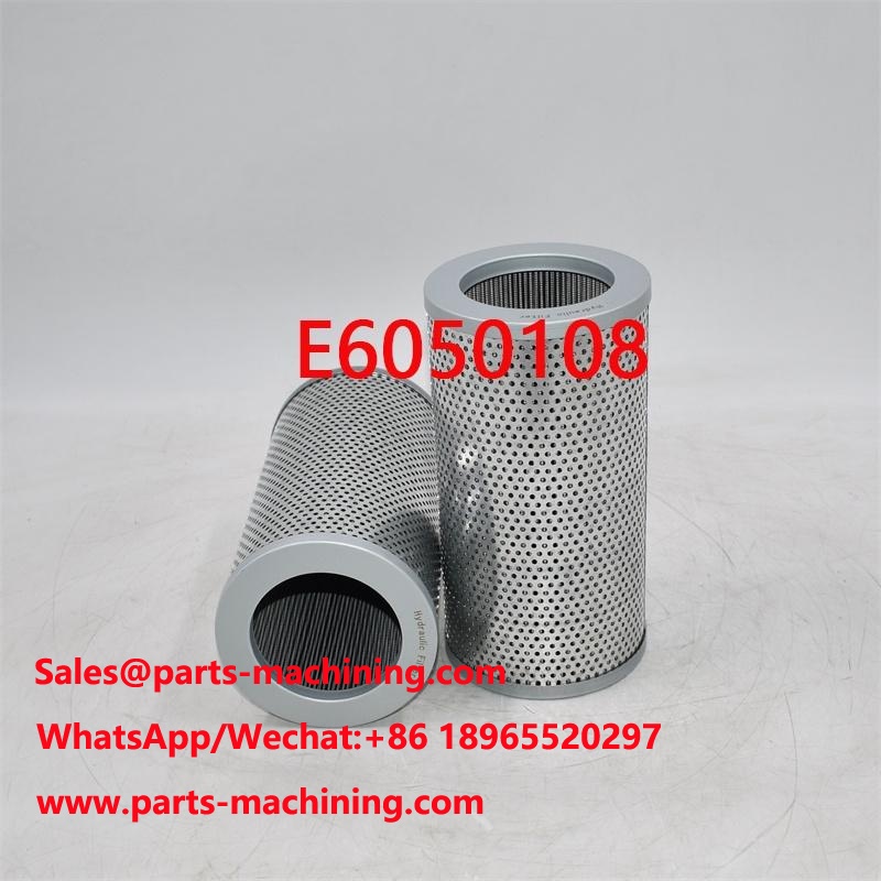 Filtre hydraulique E6050108 pour pièces de mini-pelle