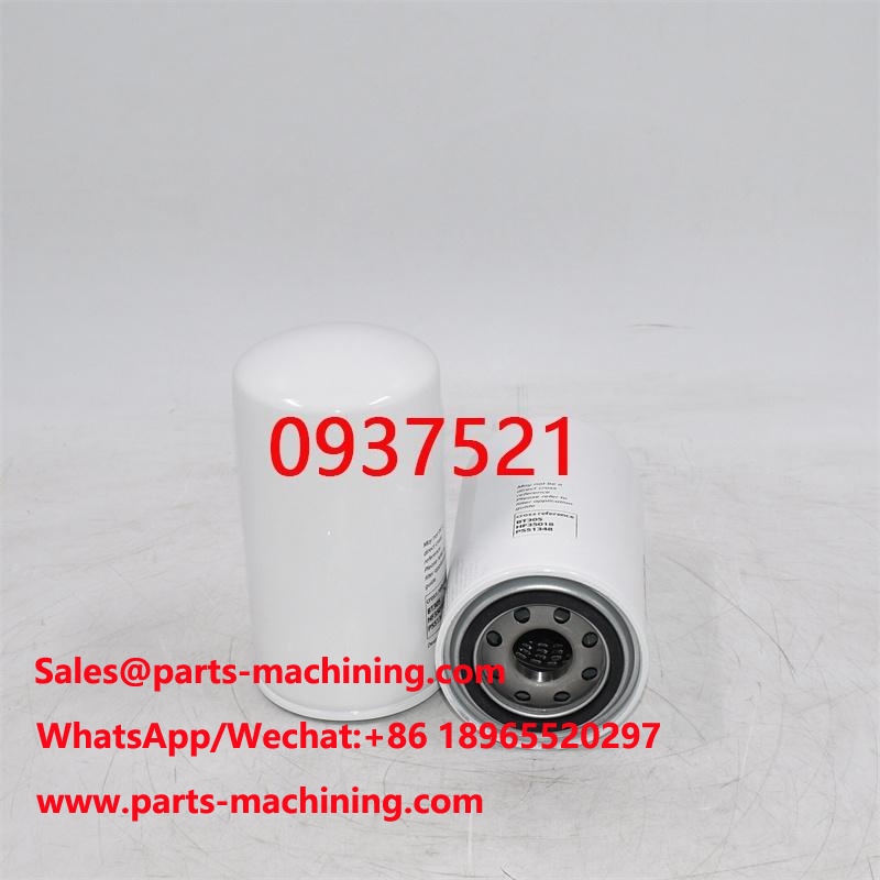 Filtre hydraulique 0937521 pour excavatrice