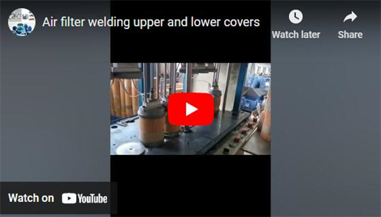 Filtre à air soudant les couvercles supérieur et inférieur