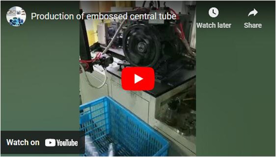 Production de tube central gaufré
